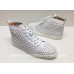 Louboutines White High Top 