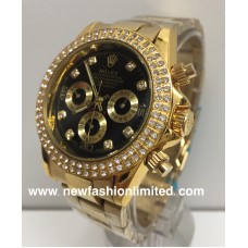 Gold, Black Dial
