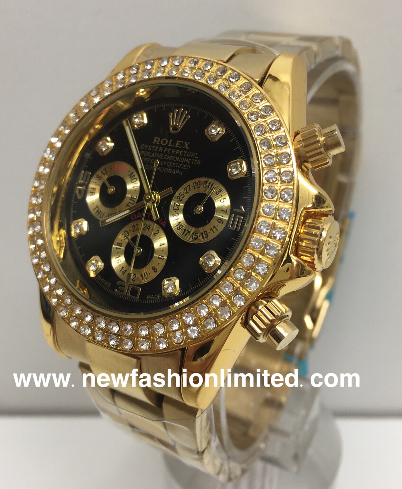 Gold, Black Dial
