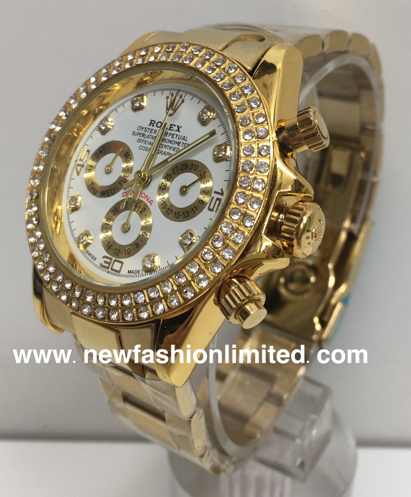 Gold, White Dial